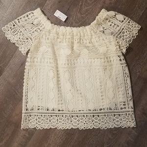 Maurices Off the shoulder lace top